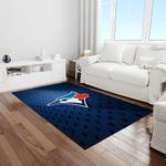 mlb toronto blue jays baseball team logo rectangle area rug light room tbj22