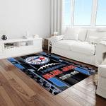 mlb toronto blue jays baseball team logo rectangle area rug light room tbj29