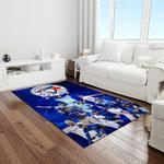 mlb toronto blue jays baseball team logo rectangle area rug light room tbj30