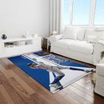 mlb toronto blue jays baseball team logo rectangle area rug light room tbj38
