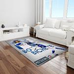 mlb toronto blue jays baseball team logo rectangle area rug light room tbj39