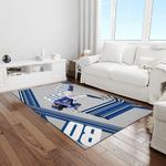 mlb toronto blue jays baseball team logo rectangle area rug light room tbj41