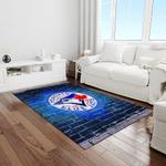 mlb toronto blue jays baseball team logo rectangle area rug light room tbj44