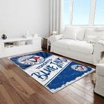 mlb toronto blue jays baseball team logo rectangle area rug light room tbj47