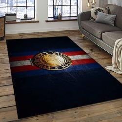 mlb washington nationals baseball team logo rectangle area rug dark room wn82