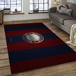 mlb washington nationals baseball team logo rectangle area rug dark room wn83