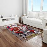 mlb washington nationals baseball team logo rectangle area rug light room wn13