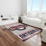 mlb washington nationals baseball team logo rectangle area rug light room wn14