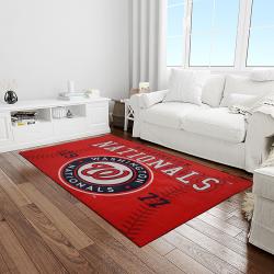 MLB Washington Nationals Baseball Team Logo Rectangle Area Rug WN15