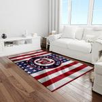 mlb washington nationals baseball team logo rectangle area rug light room wn19