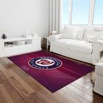 mlb washington nationals baseball team logo rectangle area rug light room wn32