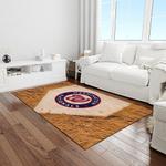 mlb washington nationals baseball team logo rectangle area rug light room wn36