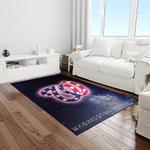mlb washington nationals baseball team logo rectangle area rug light room wn44