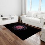mlb washington nationals baseball team logo rectangle area rug light room wn57