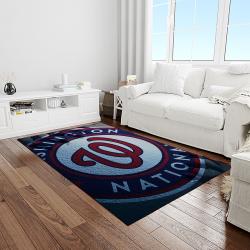 MLB Washington Nationals Baseball Team Logo Rectangle Area Rug WN62