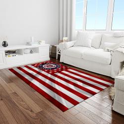 MLB Washington Nationals Baseball Team Logo Rectangle Area Rug WN72