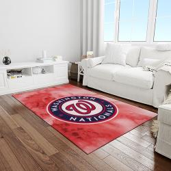 MLB Washington Nationals Baseball Team Logo Rectangle Area Rug WN74