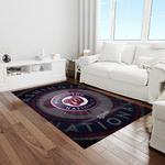 mlb washington nationals baseball team logo rectangle area rug light room wn78