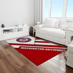 MLB Washington Nationals Baseball Team Logo Rectangle Area Rug WN87