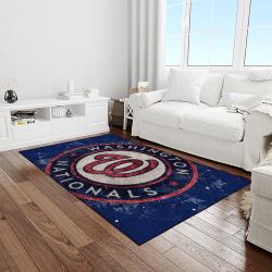 MLB Washington Nationals Baseball Team Logo Rectangle Area Rug WN89