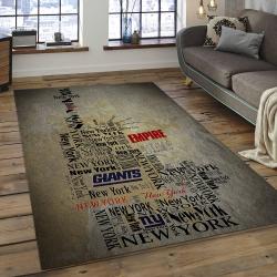 nba new york knicks basketball team logo rectangle area rug dark room nyk16