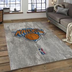nba new york knicks basketball team logo rectangle area rug dark room nyk31