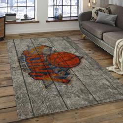 nba new york knicks basketball team logo rectangle area rug dark room nyk38