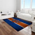 nba new york knicks basketball team logo rectangle area rug light room nyk02