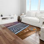 nba new york knicks basketball team logo rectangle area rug light room nyk03