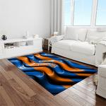 nba new york knicks basketball team logo rectangle area rug light room nyk21