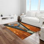 nba new york knicks basketball team logo rectangle area rug light room nyk28