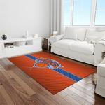 nba new york knicks basketball team logo rectangle area rug light room nyk33