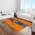 nba new york knicks basketball team logo rectangle area rug light room nyk45