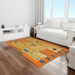 nba new york knicks basketball team logo rectangle area rug light room nyk47