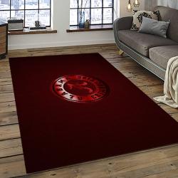 ncaa alabama crimson tide college sport basketball and foolball team logo rectangle area rug dark room act07