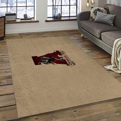ncaa alabama crimson tide college sport basketball and foolball team logo rectangle area rug dark room act17
