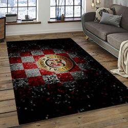 ncaa alabama crimson tide college sport basketball and foolball team logo rectangle area rug dark room act20