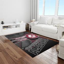 NCAA Alabama Crimson Tide College Sport Basketball And Foolball Team Logo Rectangle Area Rug ACT01