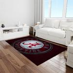 ncaa alabama crimson tide college sport basketball and foolball team logo rectangle area rug light room act03