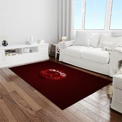NCAA Alabama Crimson Tide College Sport Basketball And Foolball Team Logo Rectangle Area Rug ACT07