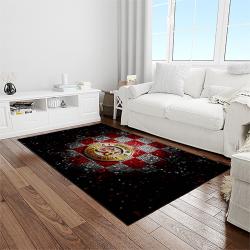NCAA Alabama Crimson Tide College Sport Basketball And Foolball Team Logo Rectangle Area Rug ACT20