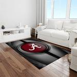 ncaa alabama crimson tide college sport basketball and foolball team logo rectangle area rug light room act51