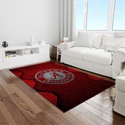 NCAA Alabama Crimson Tide College Sport Basketball And Foolball Team Logo Rectangle Area Rug ACT55