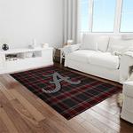 ncaa alabama crimson tide college sport basketball and foolball team logo rectangle area rug light room act76