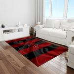 ncaa arkansas razorbacks college sport basketball and foolball team logo rectangle area rug light room ar07