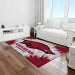 ncaa arkansas razorbacks college sport basketball and foolball team logo rectangle area rug light room ar11