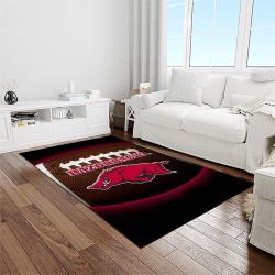 NCAA Arkansas Razorbacks College Sport Basketball And Foolball Team Logo Rectangle Area Rug AR16