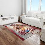 ncaa arkansas razorbacks college sport basketball and foolball team logo rectangle area rug light room ar23