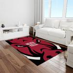 ncaa arkansas razorbacks college sport basketball and foolball team logo rectangle area rug light room ar36