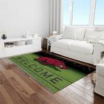 ncaa arkansas razorbacks college sport basketball and foolball team logo rectangle area rug light room ar45